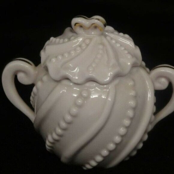 Norcrest Creamer and Sugar Bowl Set Porcelain Pink Lavender Roses Vintage - Picture 9 of 12